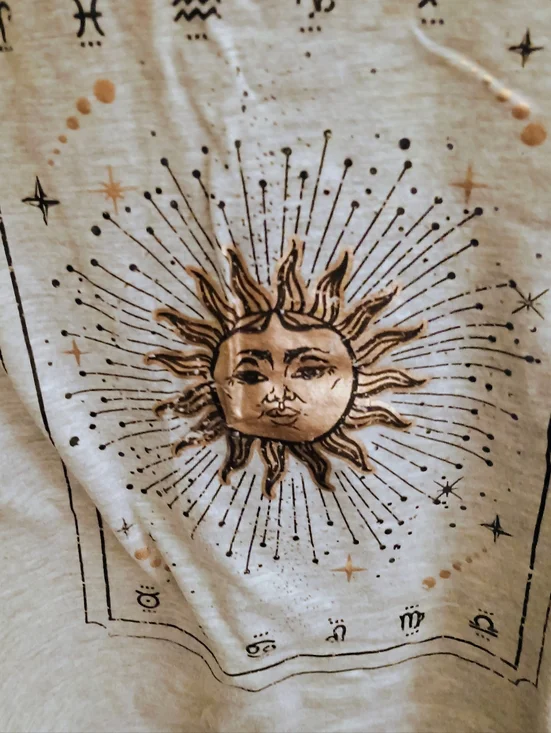 No Boundaries Grey & Bronze Sun Graphic Muscle Tee - Picture 2 of 5